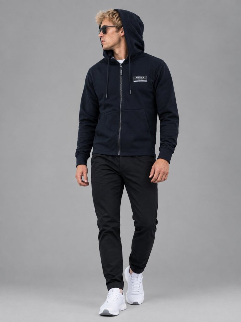 NWT Endeavor Athletic Mens The Dynamic Warmup Hoodie Black M Cooling Performance